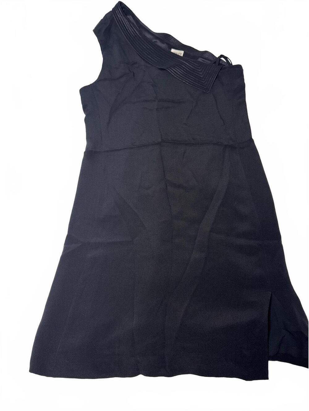 Vintage Armani Black One-Shoulder Dress Size 8